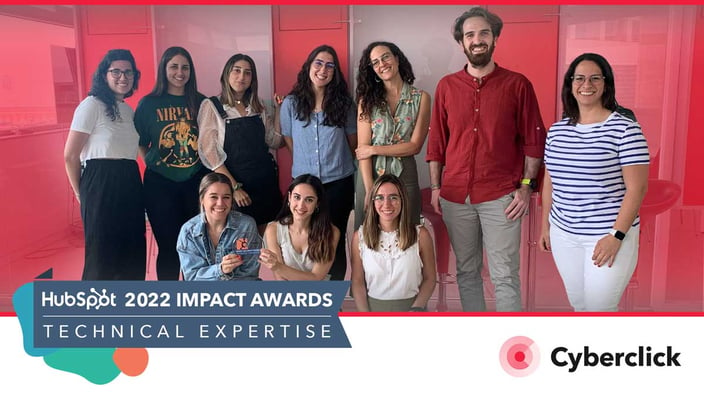 Cyberclick, galardonada por Hubspot en los Impact Awards de 2022 por su trabajo con Laumont