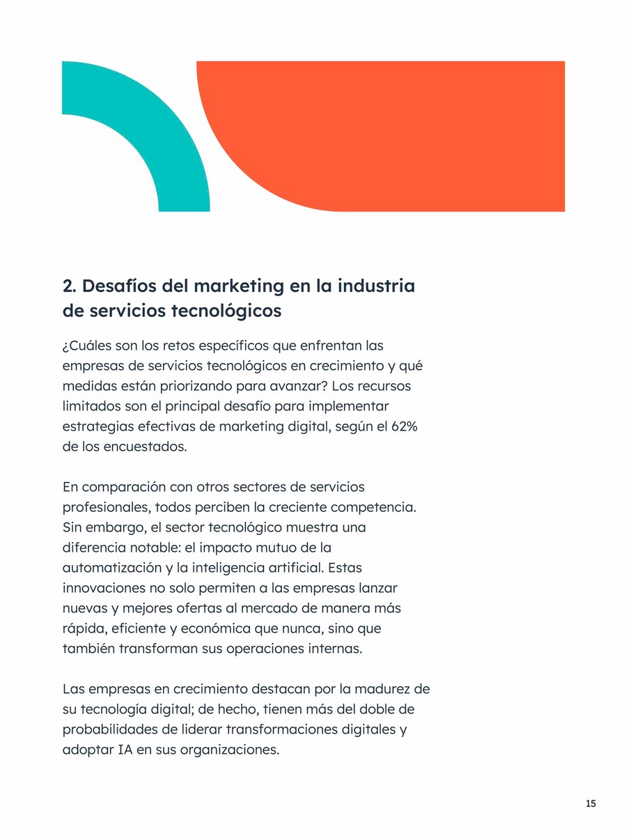 Estado del marketing y las ventas en la industria de servicios tecnologicos pagina 1